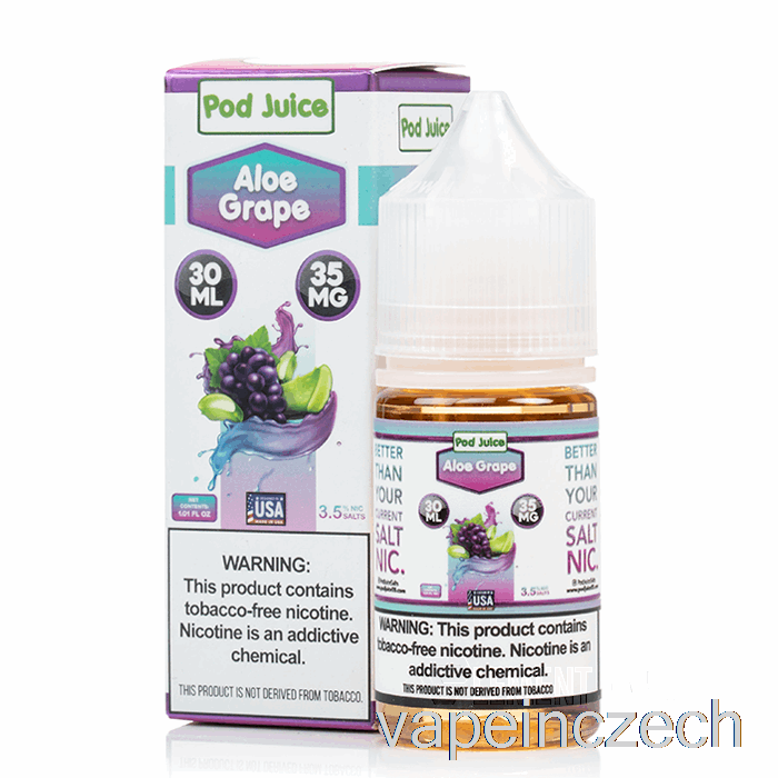 Aloe Hroznový - Lusk šťáva - 30ml 10mg Vape Bez Nikotinu